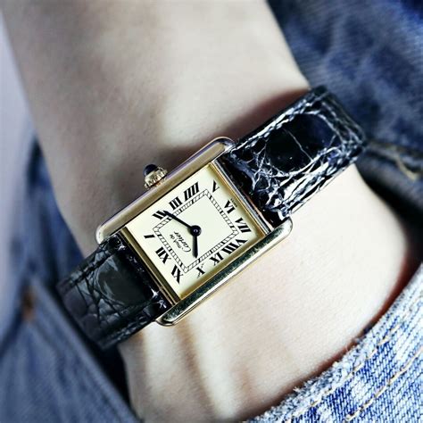 cartier women's watch tank|cartier tank watch women's vintage.